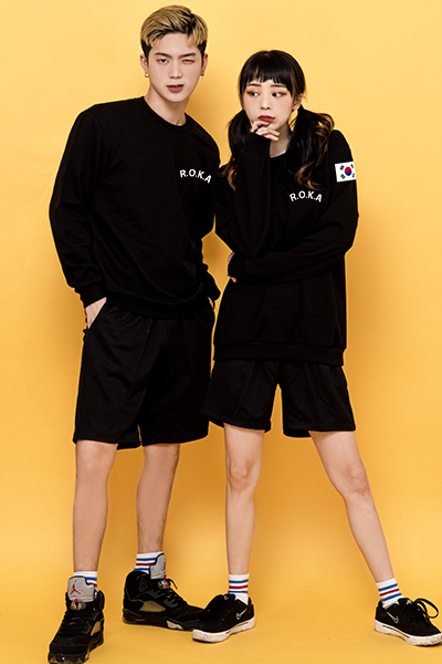 맨투맨검정세트